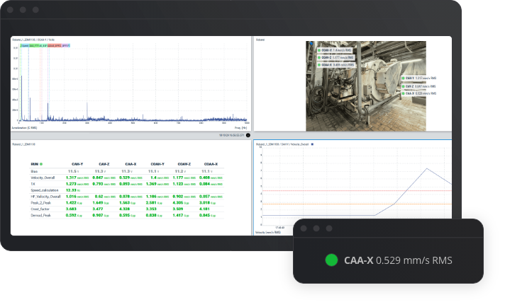 aperçu d'application capteur mso