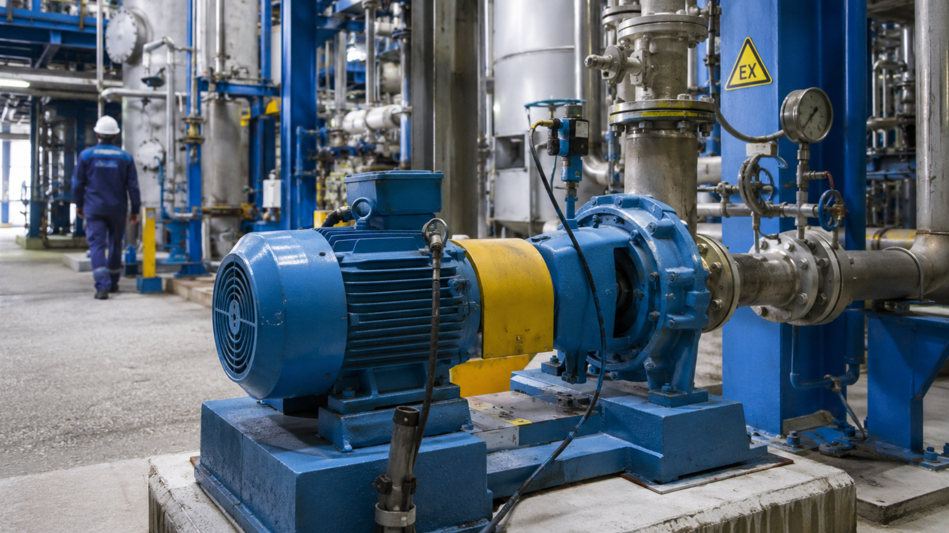 pompe transfert usine chimique